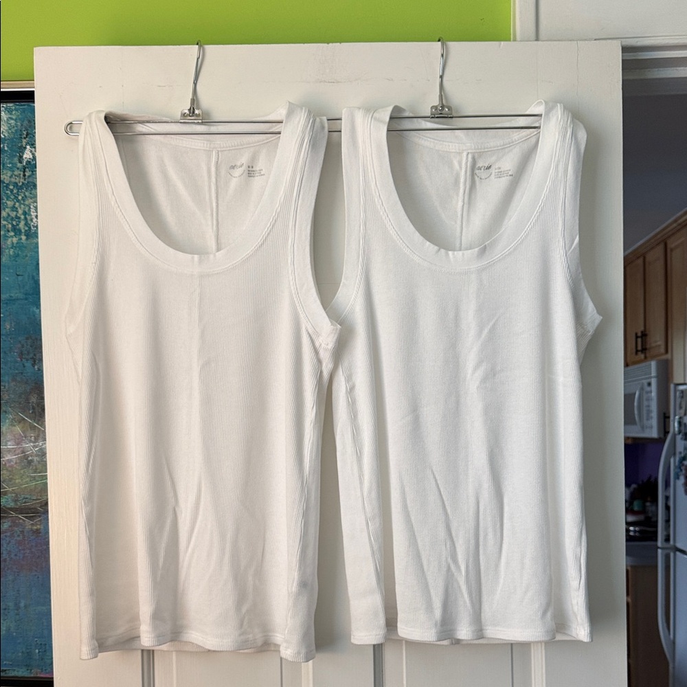Aerie Classic White Tank Tops